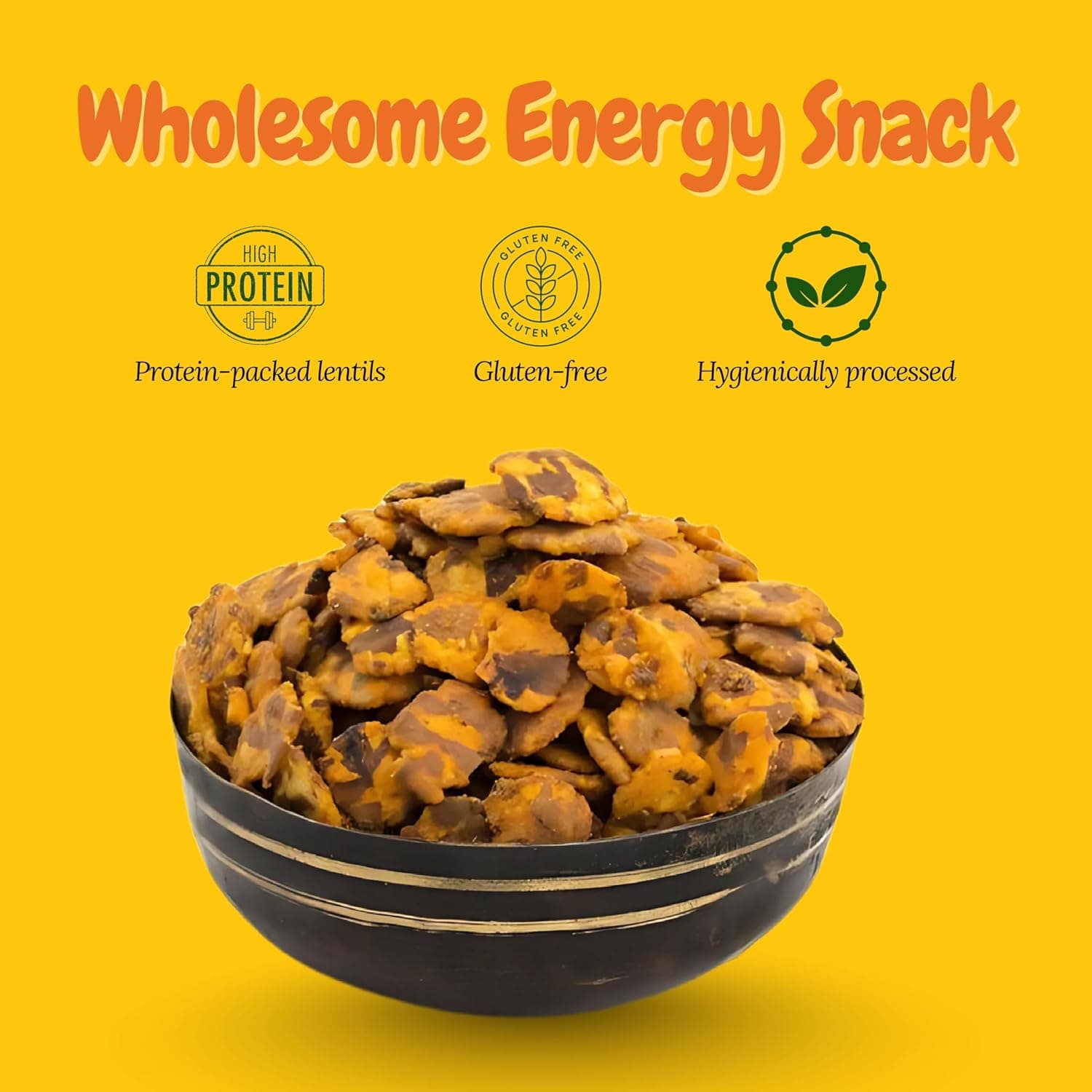 MODISON Chana Chapta Healthy Snacks Spicy Chickpeas 180g by Modison, view 3