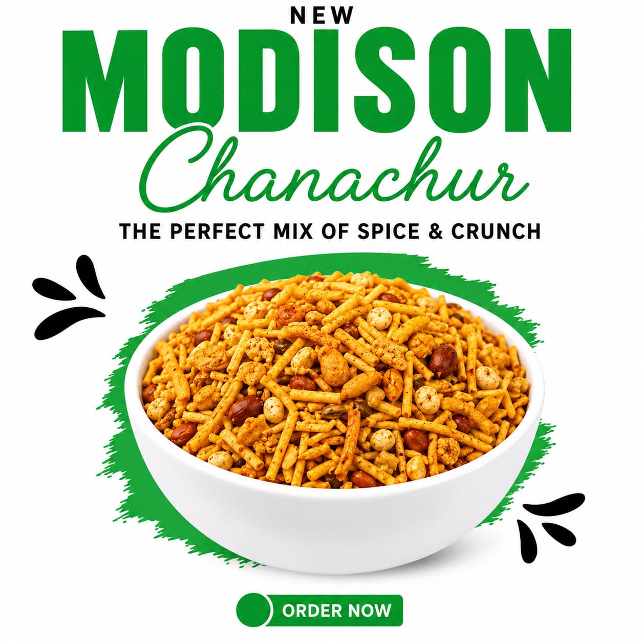 MODISON Chanachur Indian Namkeen Snack Traditional Savoury 200g
