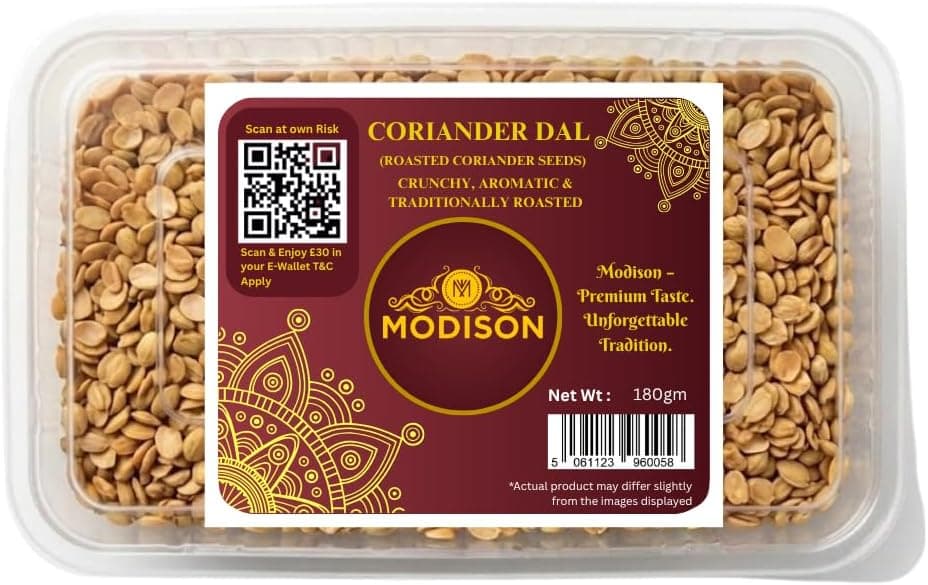 MODISON Coriander Dal Mukhwas Roasted Dhana Dal 200g by Modison, view 1