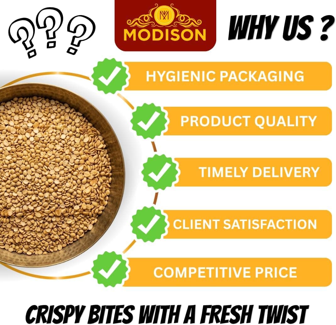MODISON Coriander Dal Mukhwas Roasted Dhana Dal 200g by Modison, view 6