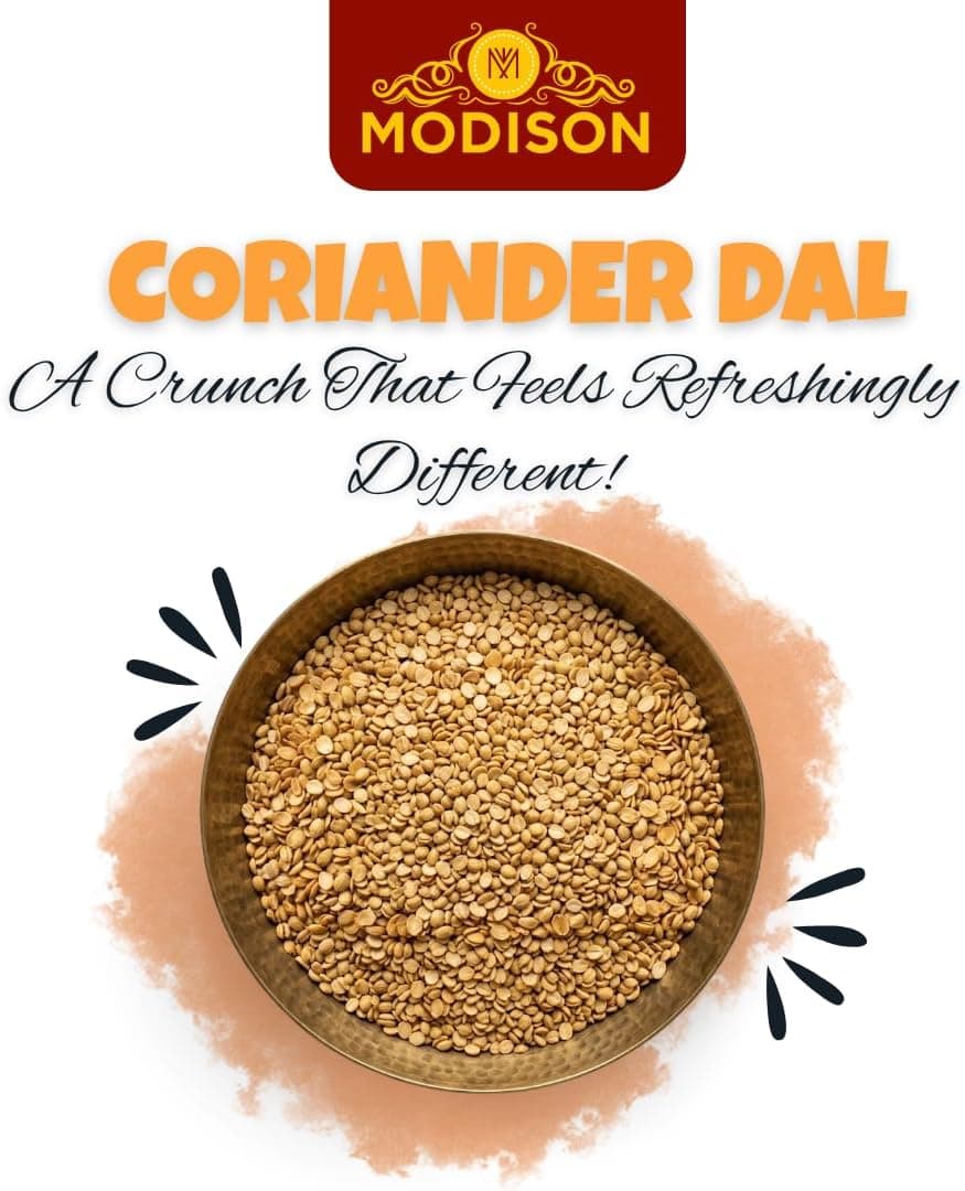 MODISON Coriander Dal Mukhwas Roasted Dhana Dal 200g by Modison, view 7