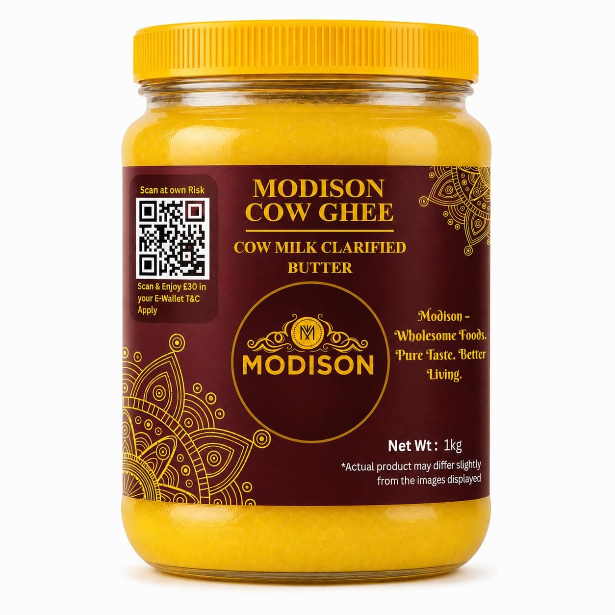 MODISON Cow Ghee Cow Milk Clarified Butter 1kg by Modison, view 1