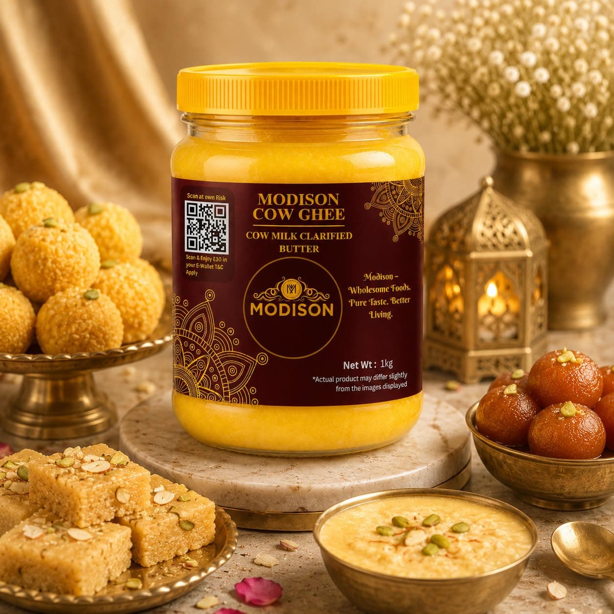 MODISON Cow Ghee Cow Milk Clarified Butter 1kg by Modison, view 8