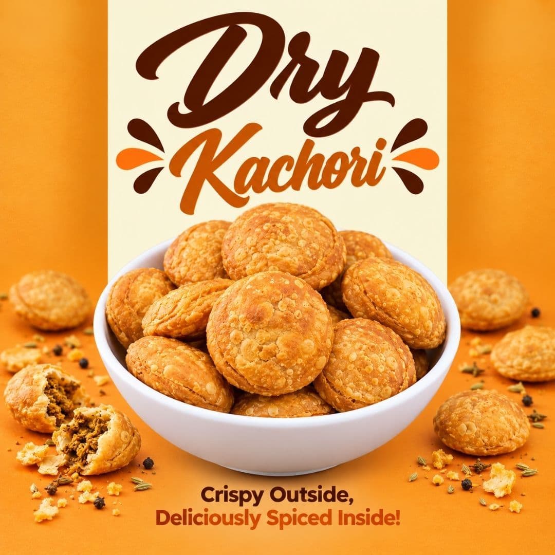 MODISON Dry Kachori Indian Snacks Crispy Spicy 180g