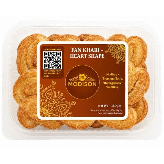 MODISON FAN KHARI – HEART SHAPE by Modison