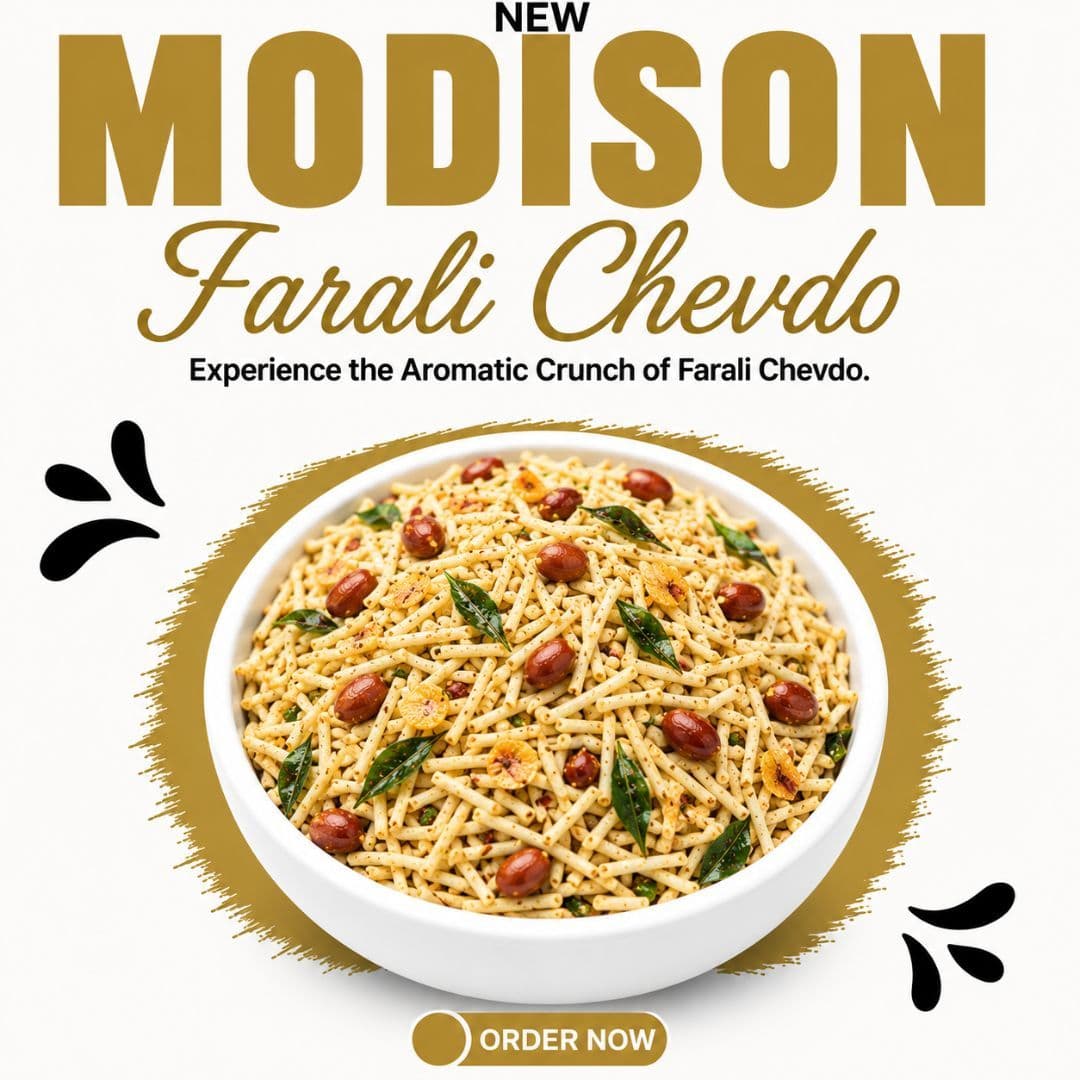 MODISON Farali Chevdo Indian Snacks Potato Peanut Mix 180g