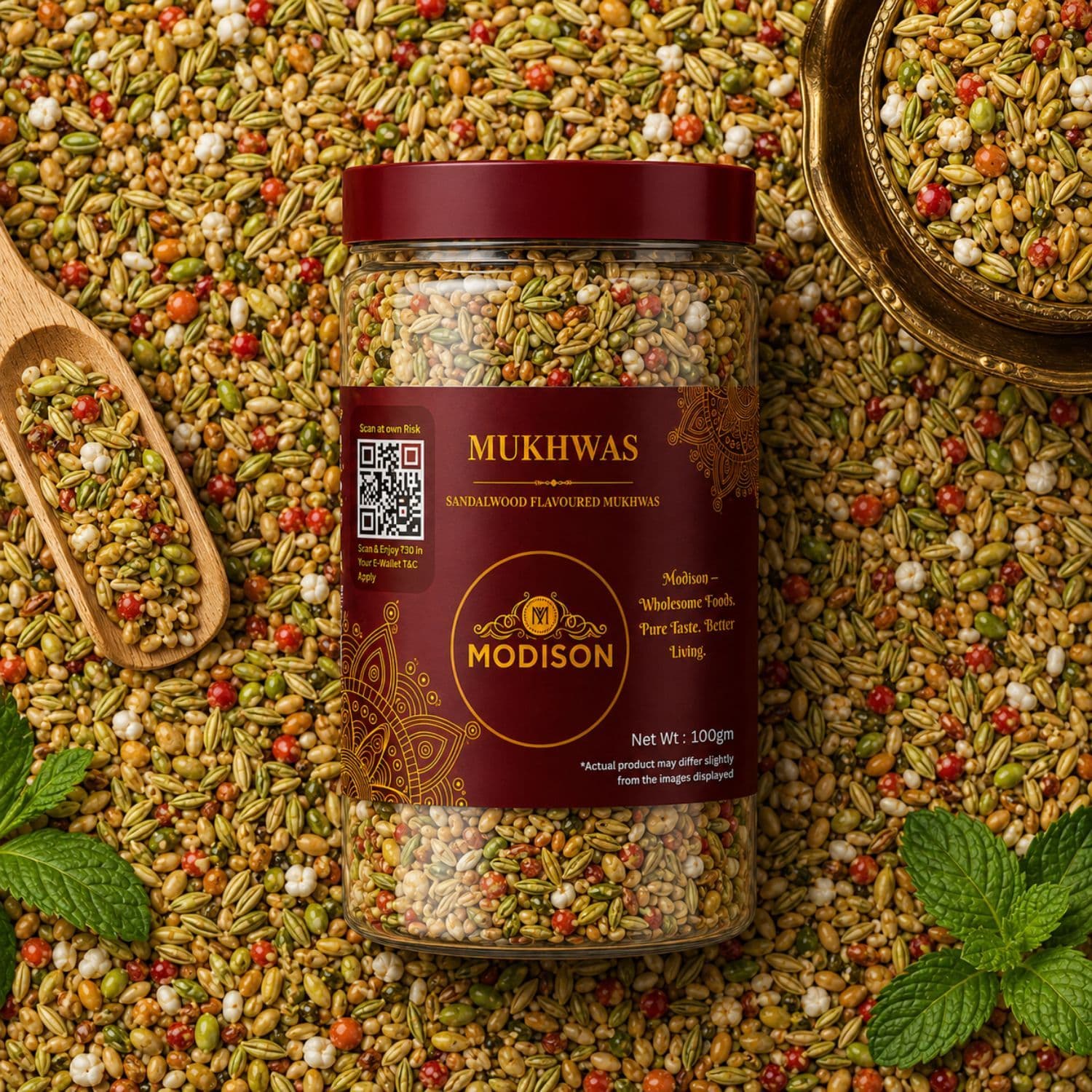 MODISON Fennel Coriander Blend Indian Mouth Freshener 100g by Modison, view 6