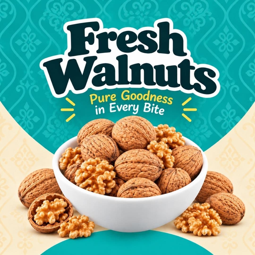 MODISON Fresh Walnuts Indian Dry Fruit Raw Akhrot Natural 180g