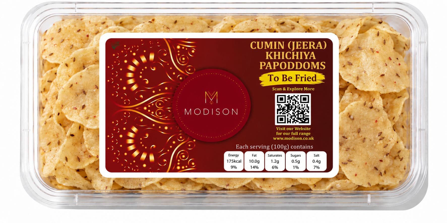 MODISON KHICHIYA PAPODDAMS JEERA (CUMIN) product image 1