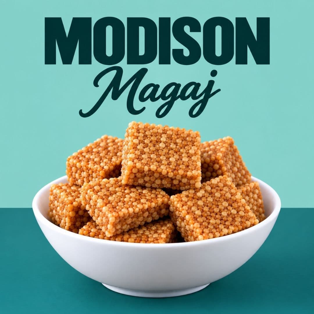 MODISON Magaj Indian Sweets Gram Flour Mithai 180g
