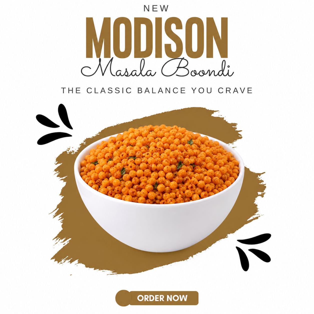 MODISON Masala Boondi Indian Snacks Spiced Gram Flour 180g