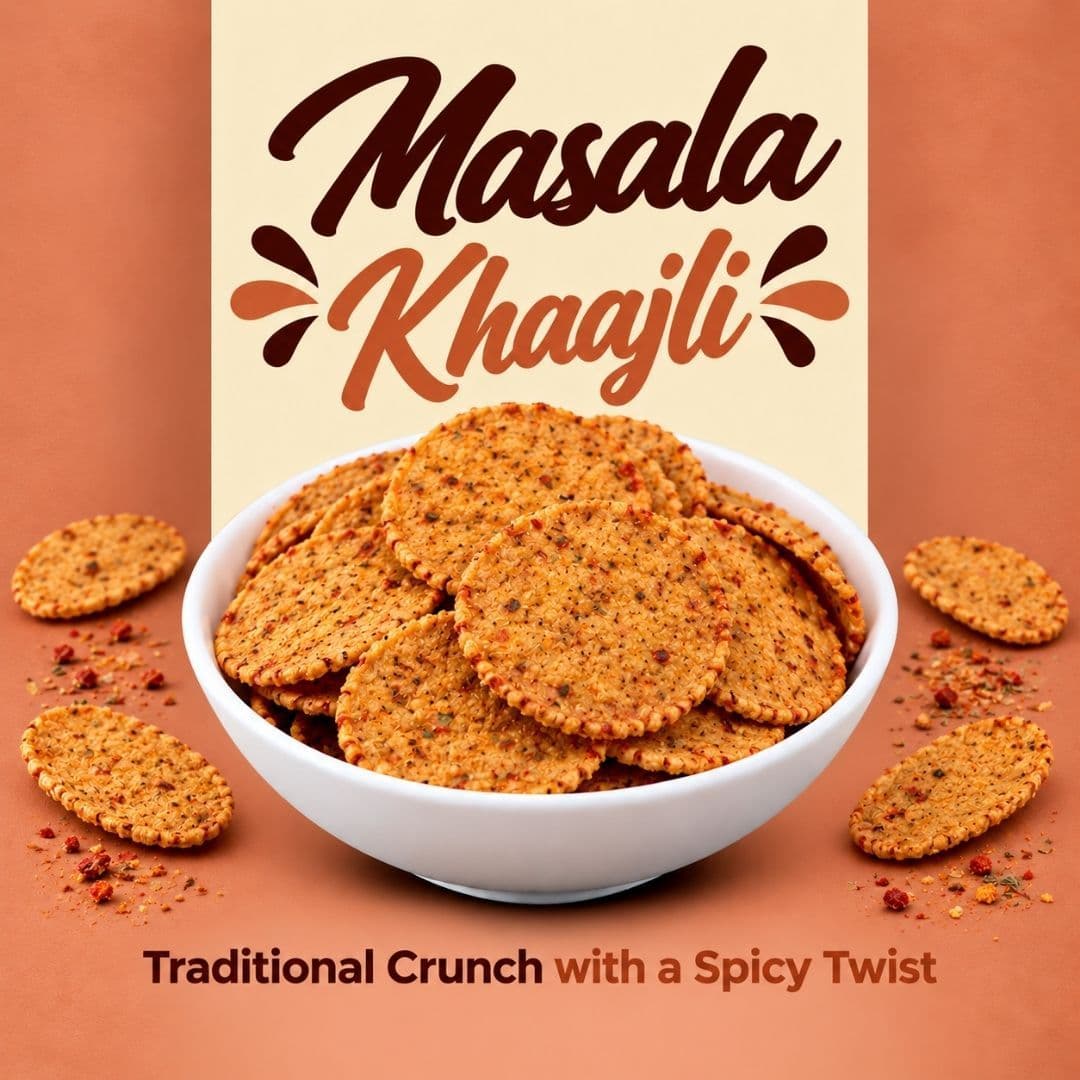 MODISON Masala Khaajli Indian Snacks Spiced Crackers 180g