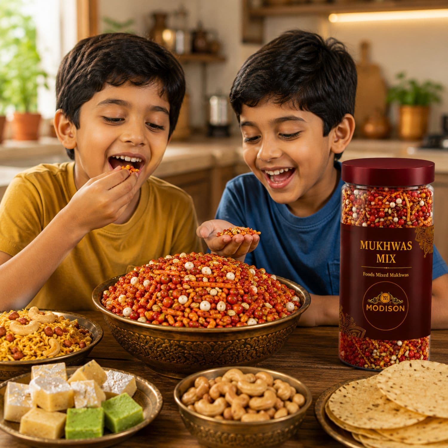 MODISON Mukhwas Mix Indian Mouth Freshener Rose Flavoured 100g by Modison, view 6
