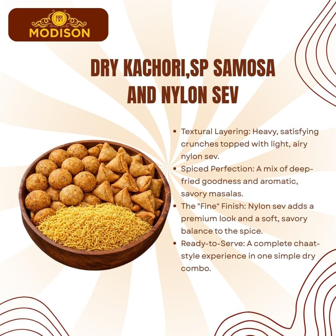 MODISON Namkeen Combo Indian Snacks 540g Party Mix 3 Pack by Modison, view 3