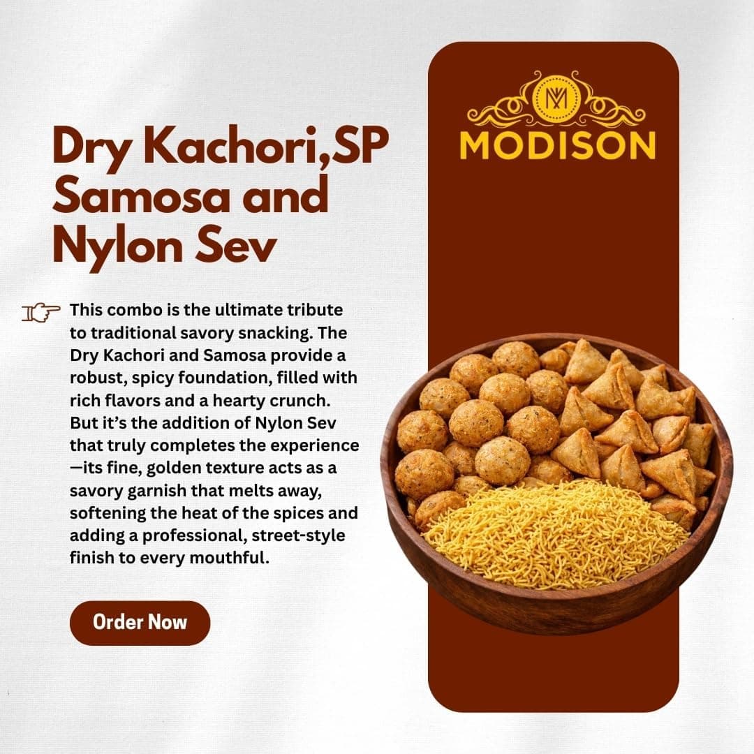 MODISON Namkeen Combo Indian Snacks 540g Party Mix 3 Pack by Modison, view 4