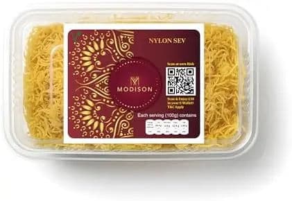 MODISON Nylon Sev Indian Snacks Crispy Gram Flour 180g