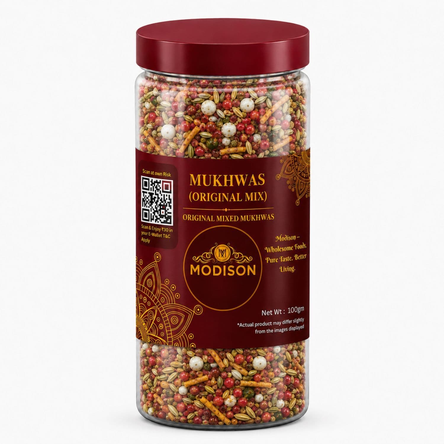 MODISON Original Mix Indian Mouth Freshener Crunchy Saunf 100g by Modison, view 1