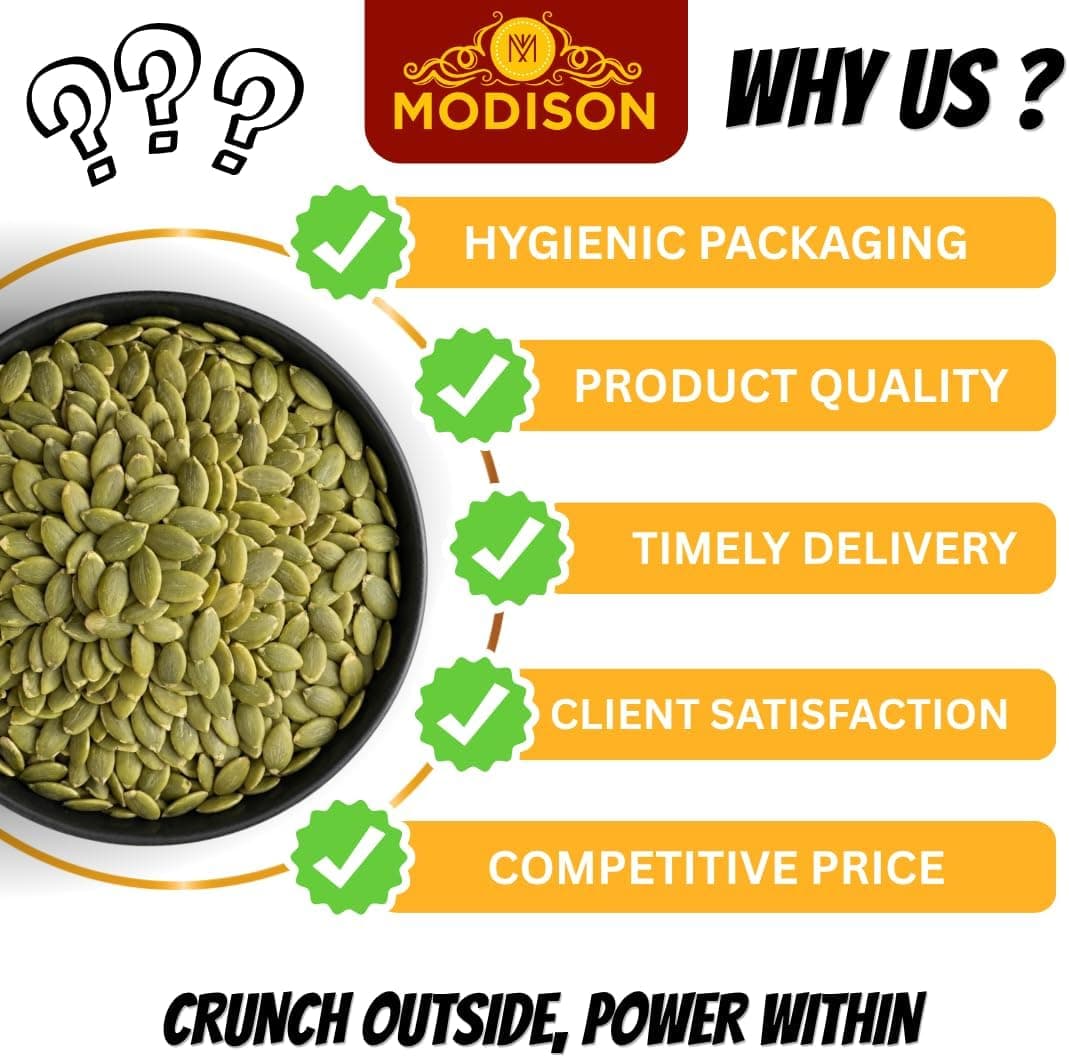 MODISON Pumpkin Seeds Superfoods Natural Pepitas Protein Fibre 400g by Modison, view 6