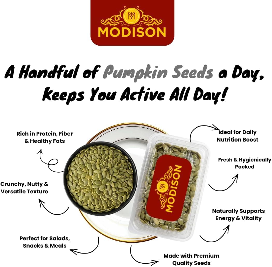 MODISON Pumpkin Seeds Superfoods Natural Pepitas Protein Fibre 400g by Modison, view 7