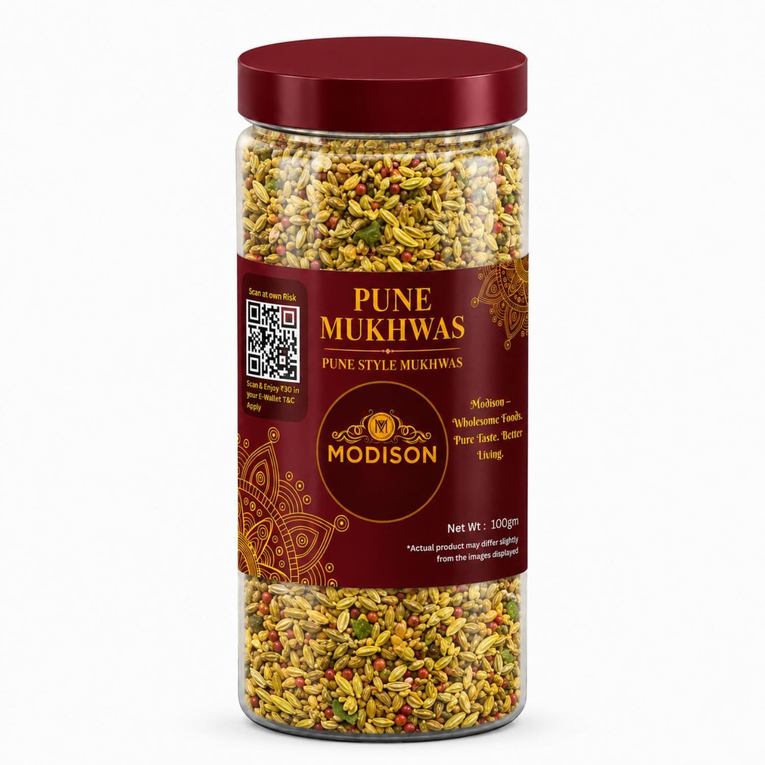 MODISON Pune Mukhwas Indian Mouth Freshener Fennel Coriander 100g by Modison, view 1