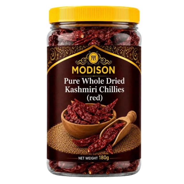 Modison Pure Whole Dried Kashmiri Chillies (red)