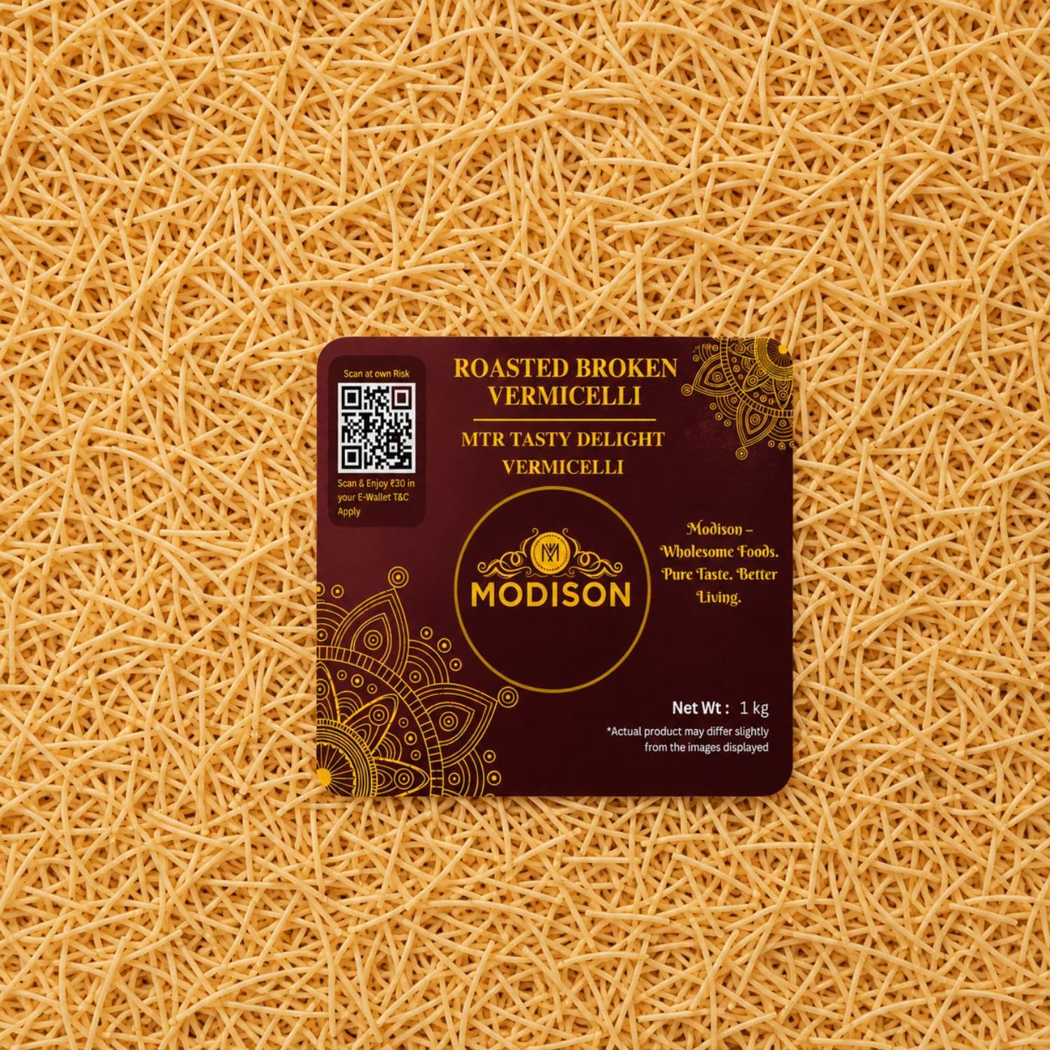MODISON Roasted Broken Vermicelli, Wheat Semolina Sevai, 1 kg by Modison, view 7