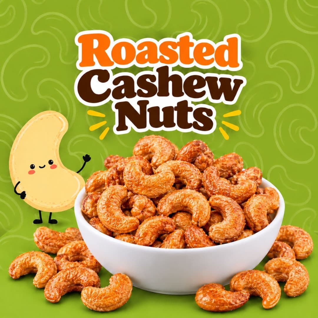 MODISON Roasted Cashew Nuts Healthy Snacks Protein Rich Kaju 200g