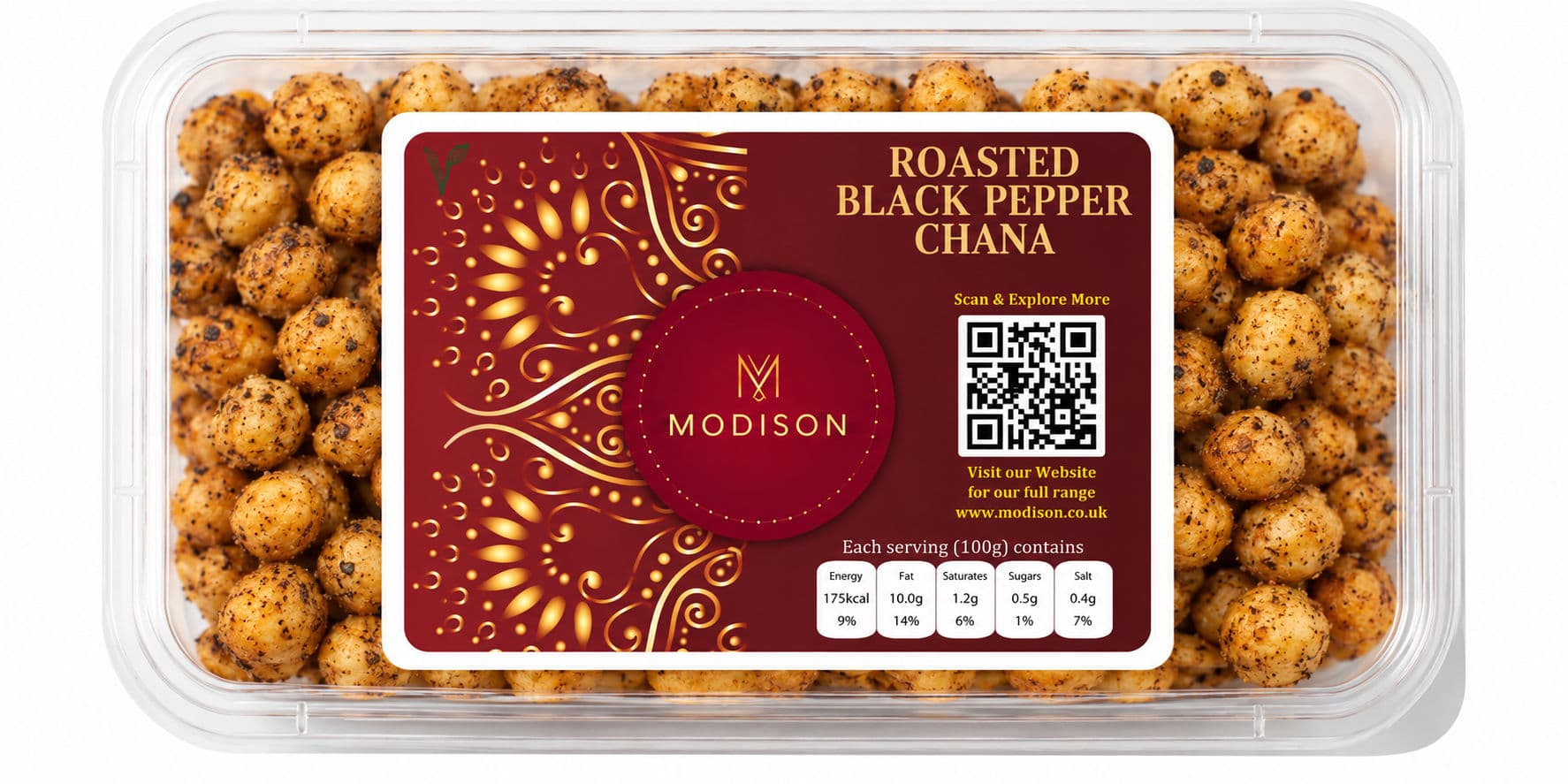 MODISON ROASTED CHANA BLACK PEPPER