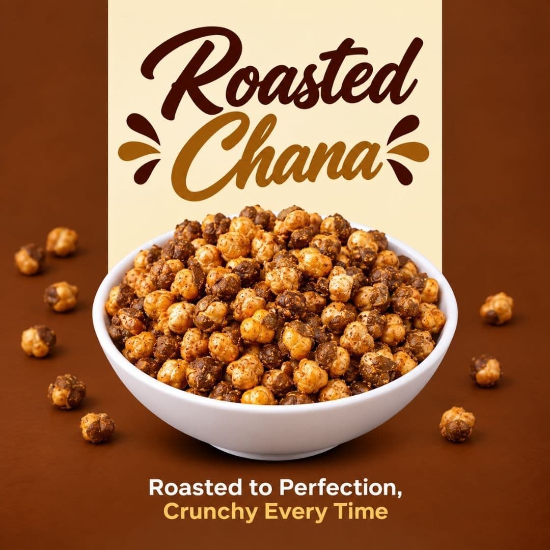 MODISON Roasted Chana Healthy Snacks High Protein 180g
