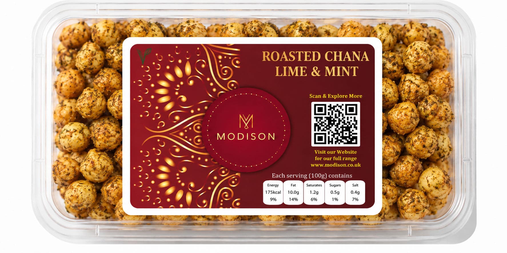 MODISON ROASTED CHANA LIME & MINT