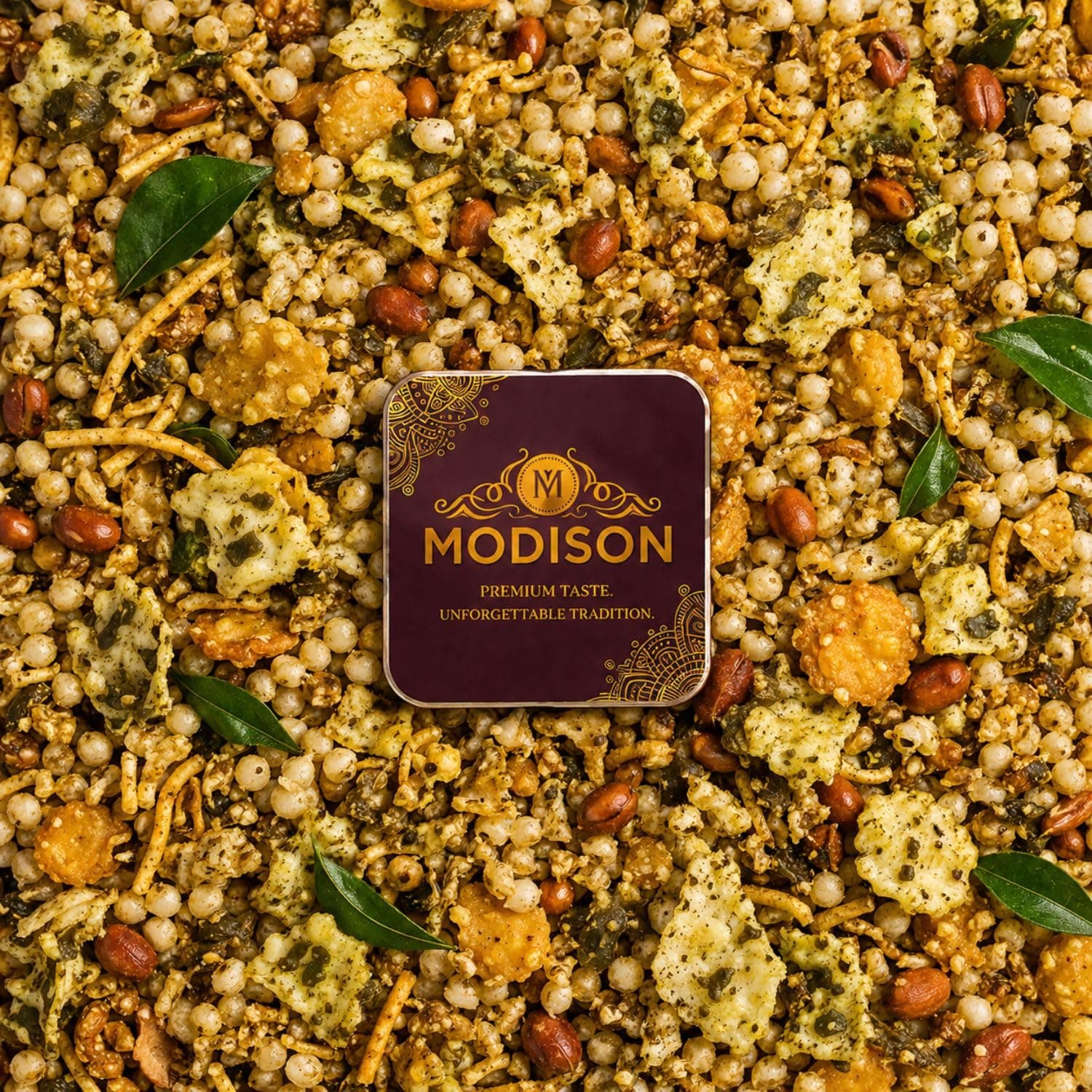 MODISON Roasted Fiber Mix Indian Namkeen Crunchy Millet Sorghum 180g by Modison, view 3