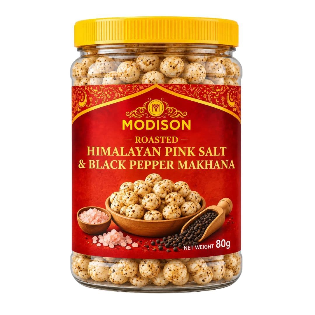 MODISON ROASTED HIMALYAN PINK SALT & BLACK PEPPER MAKHANA product image 2