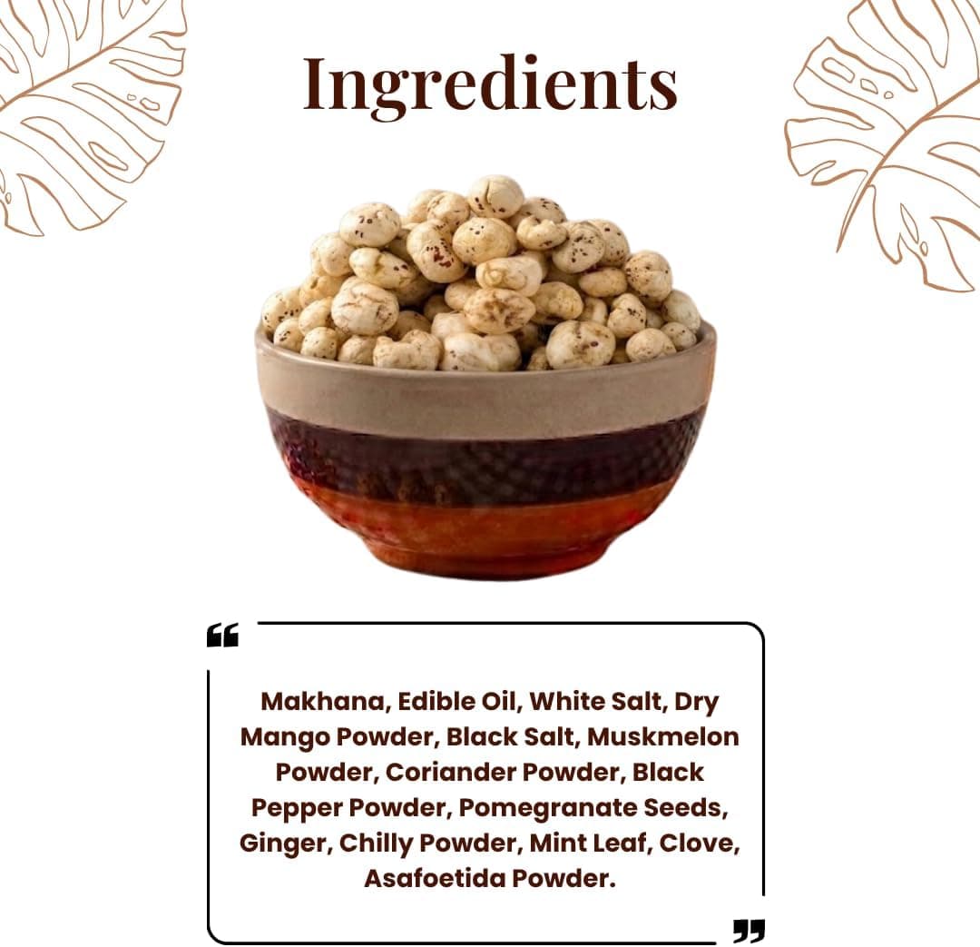 MODISON Roasted Makhana Healthy Snacks Chaat Masala Blast 80g by Modison, view 8