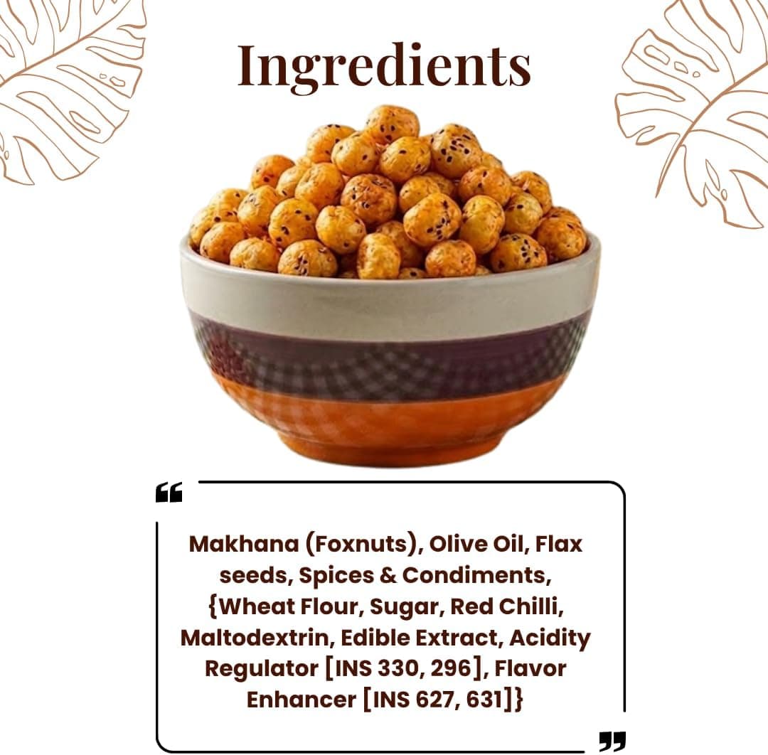MODISON Roasted Makhana Healthy Snacks Cheese Chilli Fusion 80g by Modison, view 7