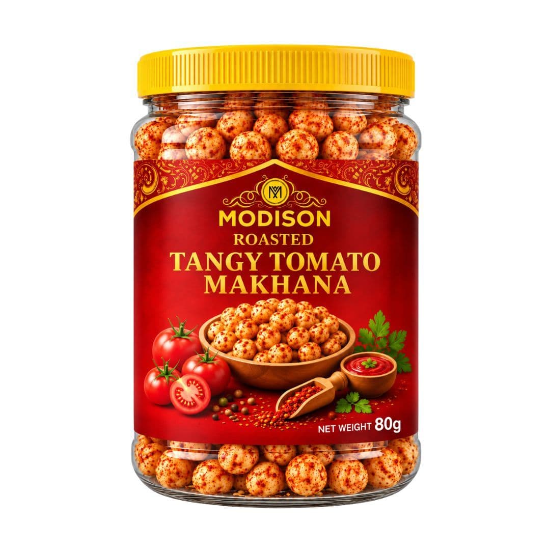 MODISON Roasted Makhana Healthy Snacks Tangy Tomato 80g alternate image
