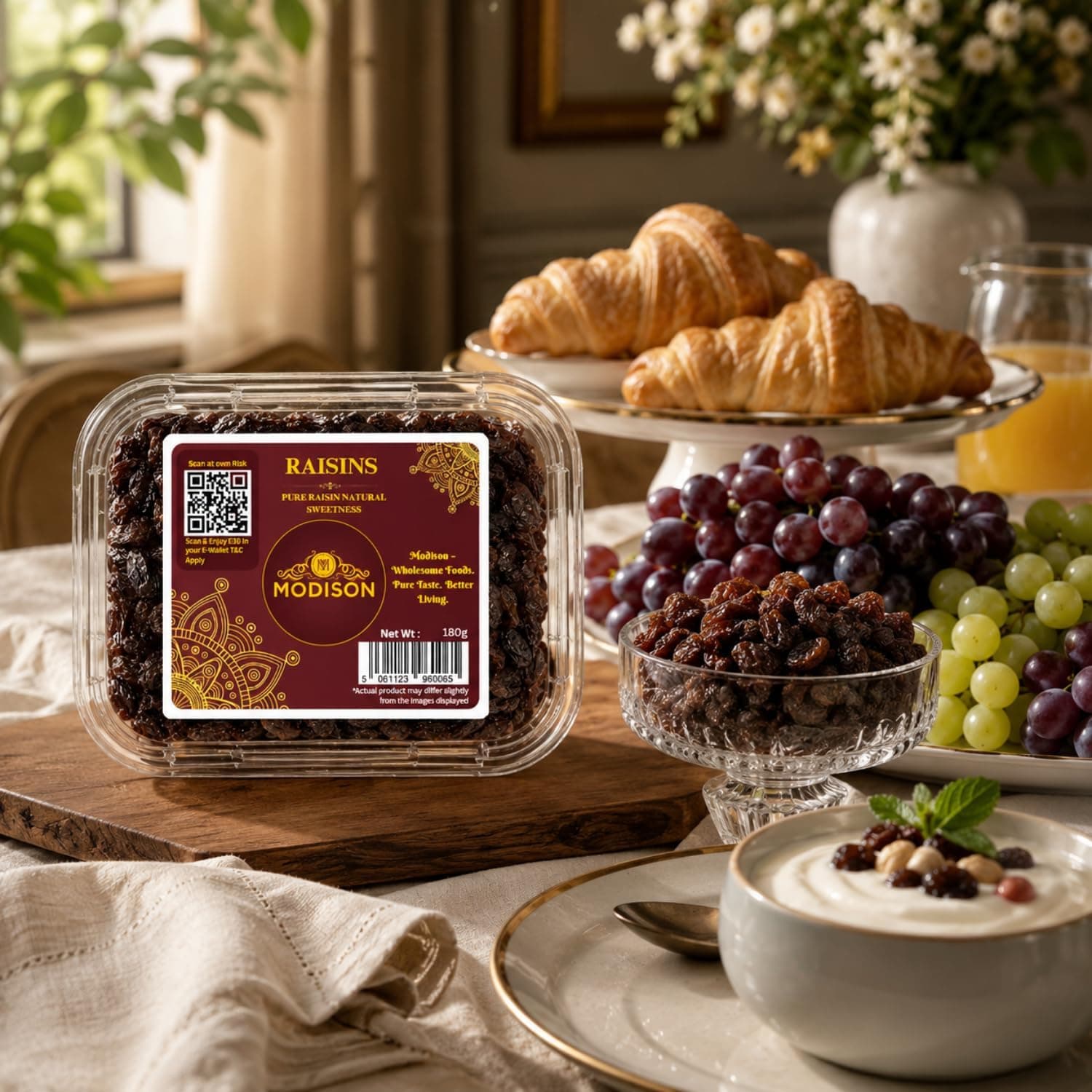 MODISON Seedless Kishmish Dried Fruit Indian Sweet Snack 180g by Modison, view 5