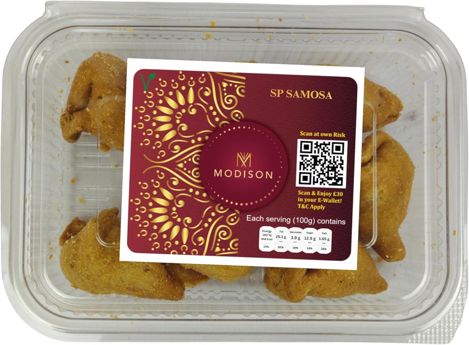 MODISON SP Samosa Indian Snacks Chatpata Spicy 180g by Modison, view 1
