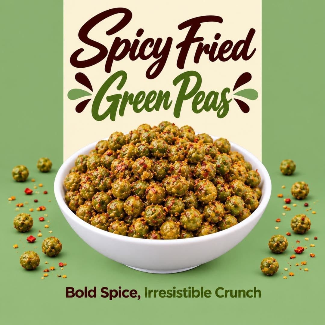 MODISON Spicy Fried Green Peas Healthy Snacks Crispy