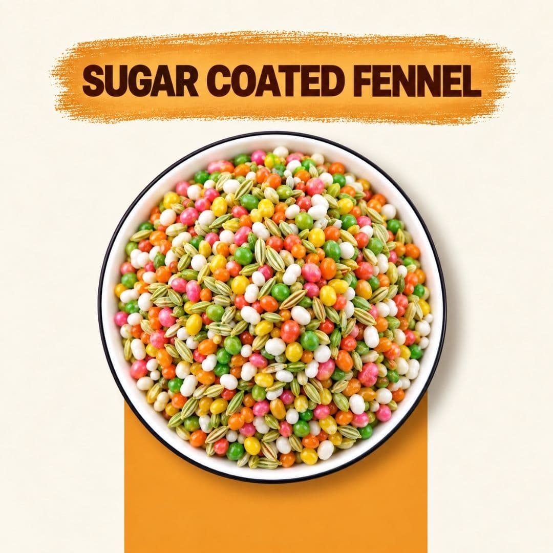 MODISON Sugar Coated Fennel Indian Mouth Freshener Saunf 100g