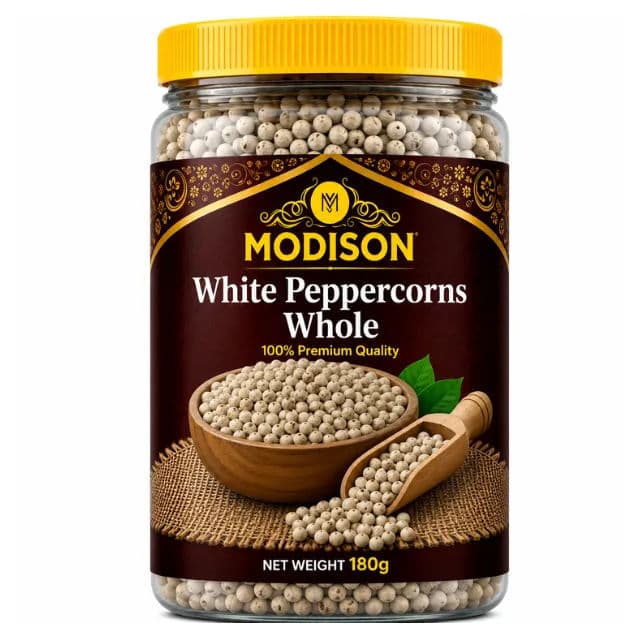 Modison White Peppercorns Whole - 100g by Modison