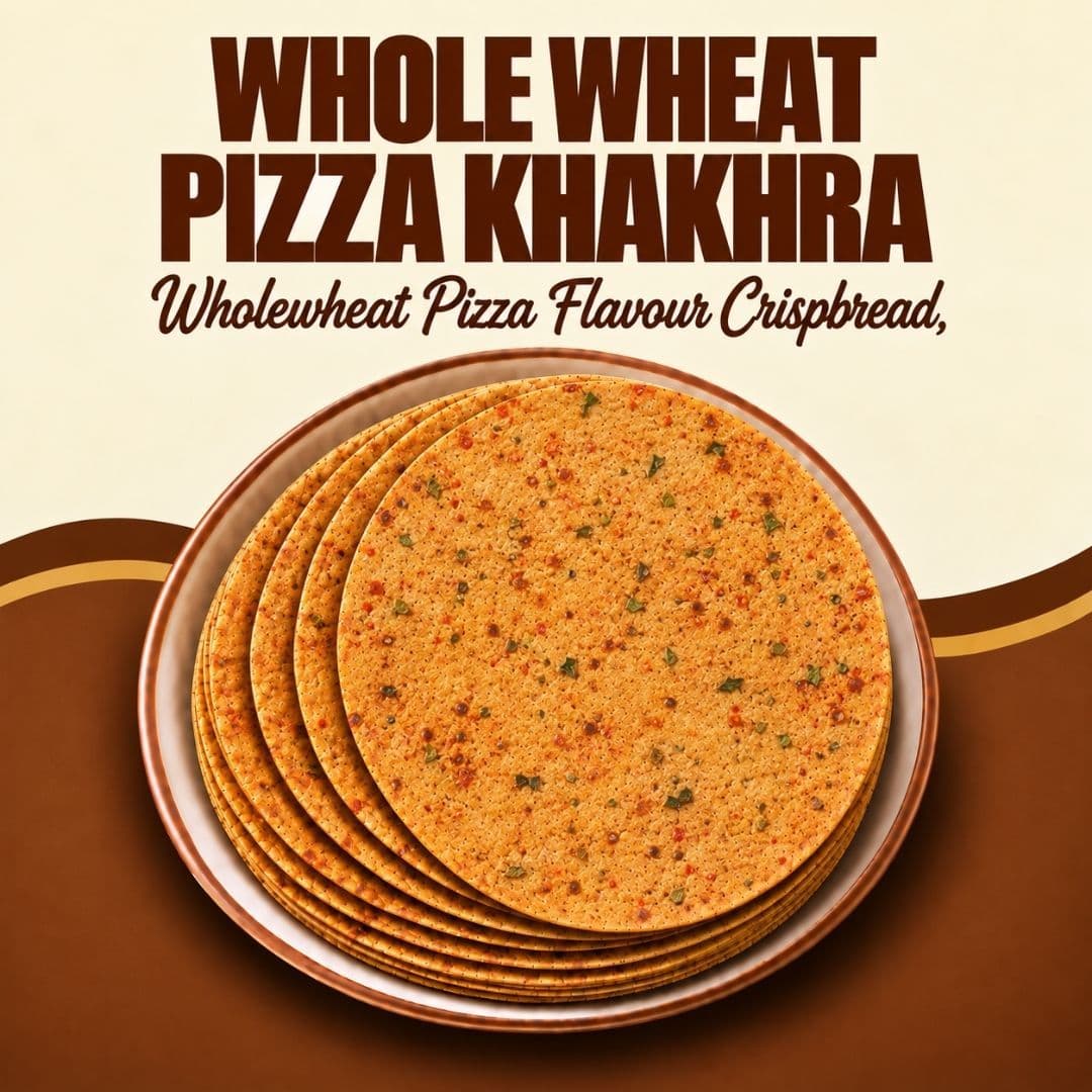 MODISON Whole Wheat Pizza Khakhra Crispy Snack Crispbread 200 g