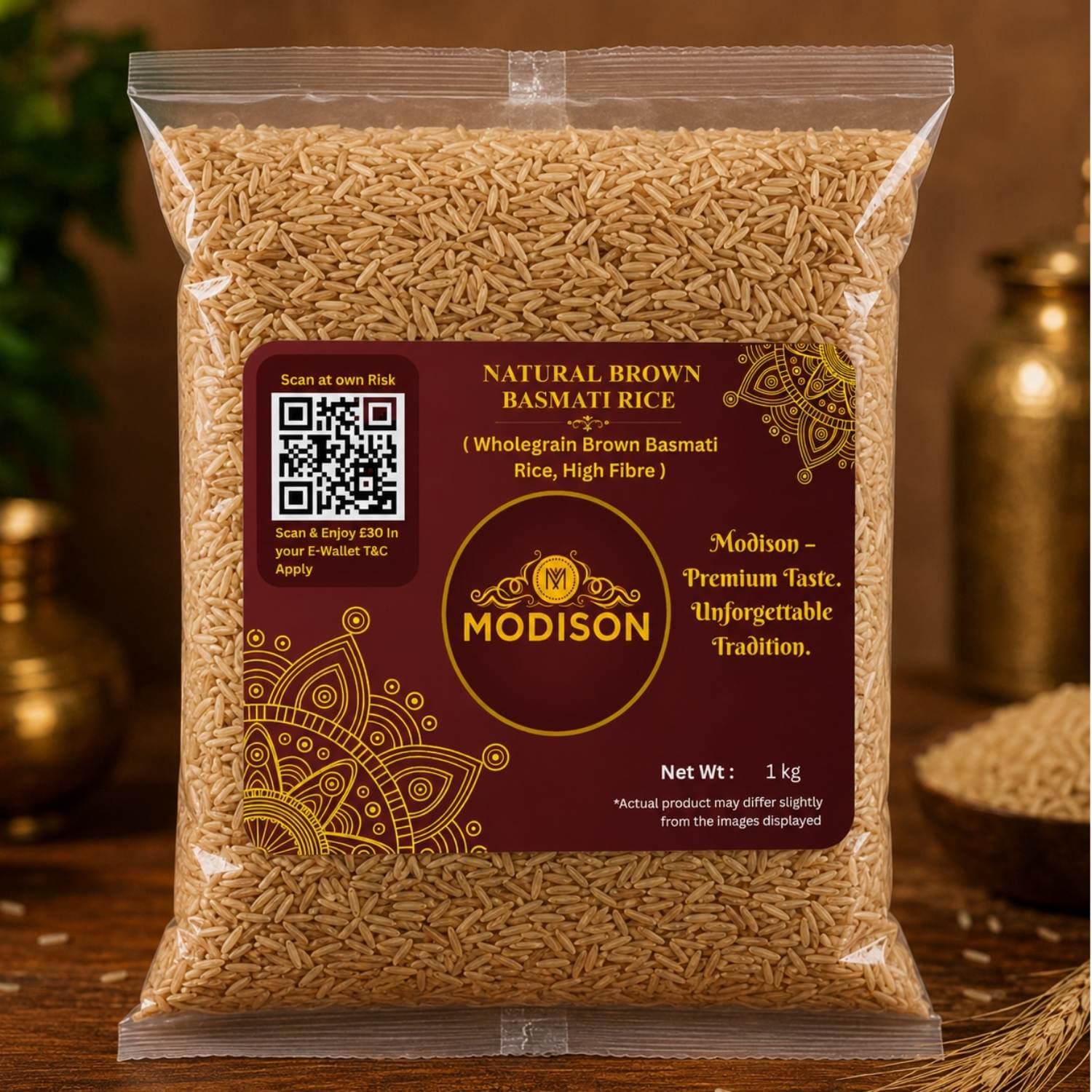 Natural Brown Basmati Rice by Modison, view 8
