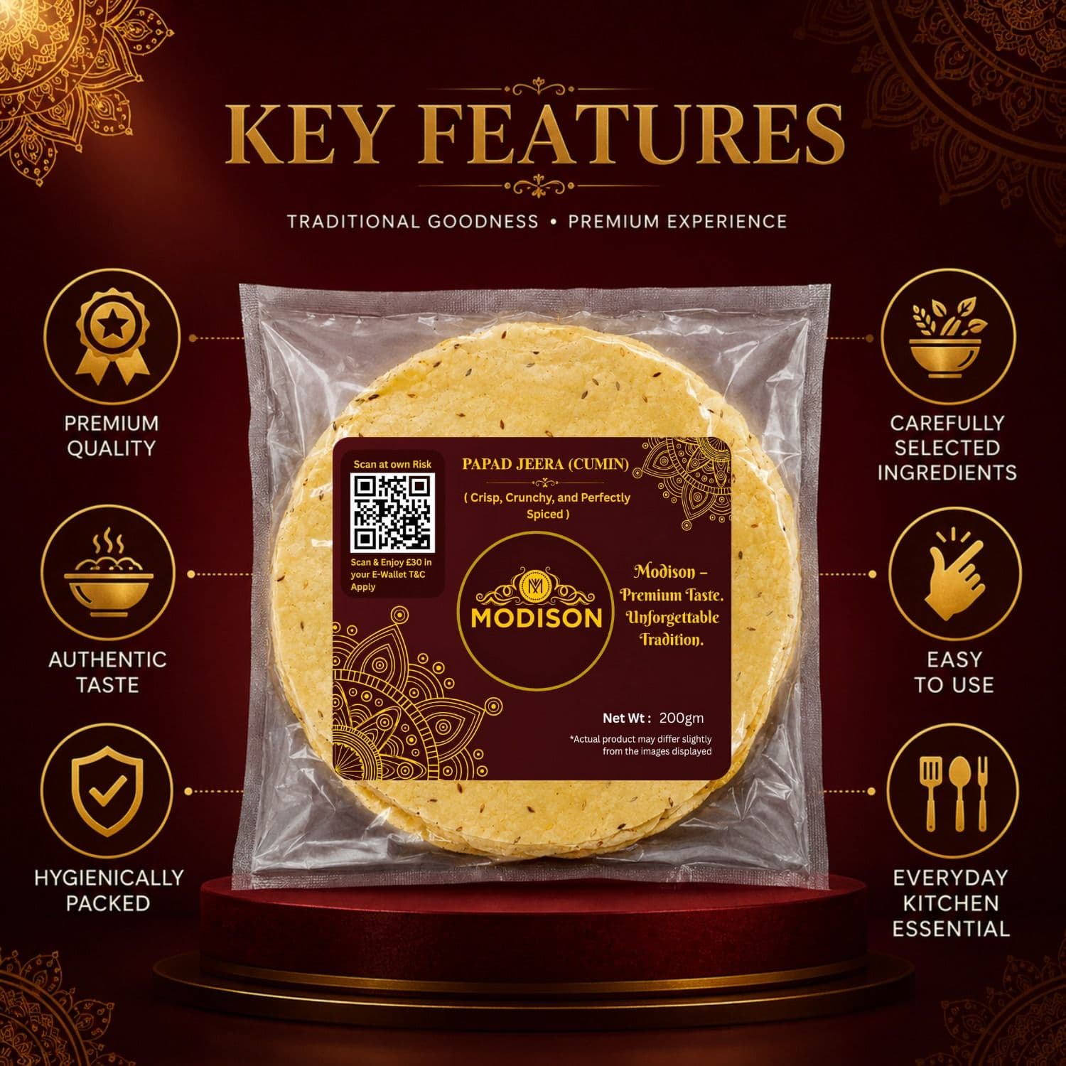 Papad Jeera (Cumin) by Modison, view 3