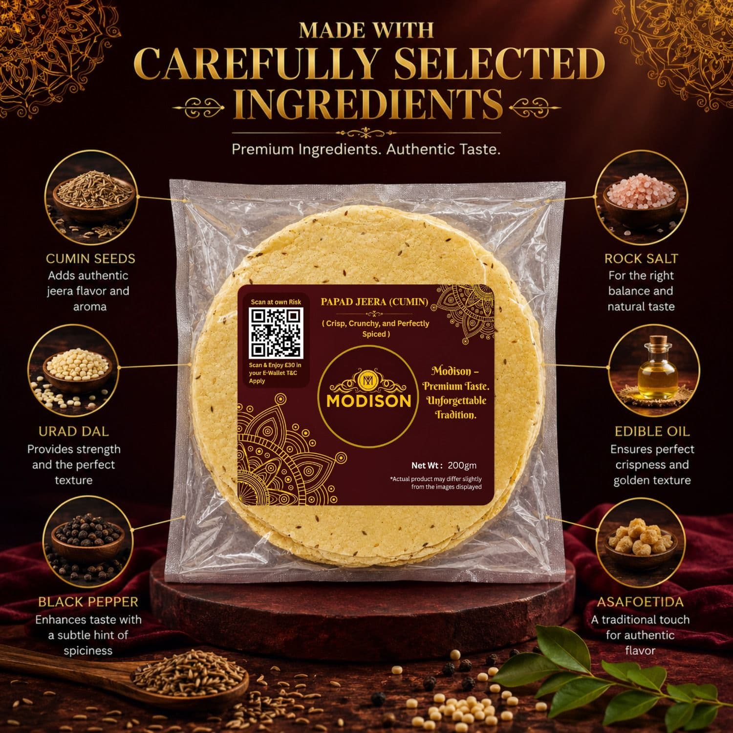 Papad Jeera (Cumin) by Modison, view 4