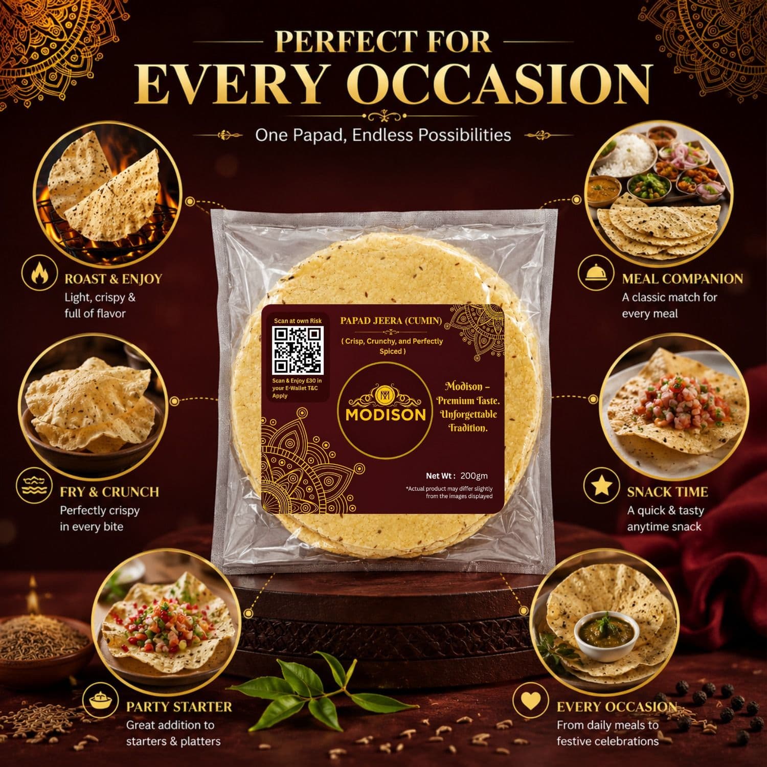 Papad Jeera (Cumin) by Modison, view 5