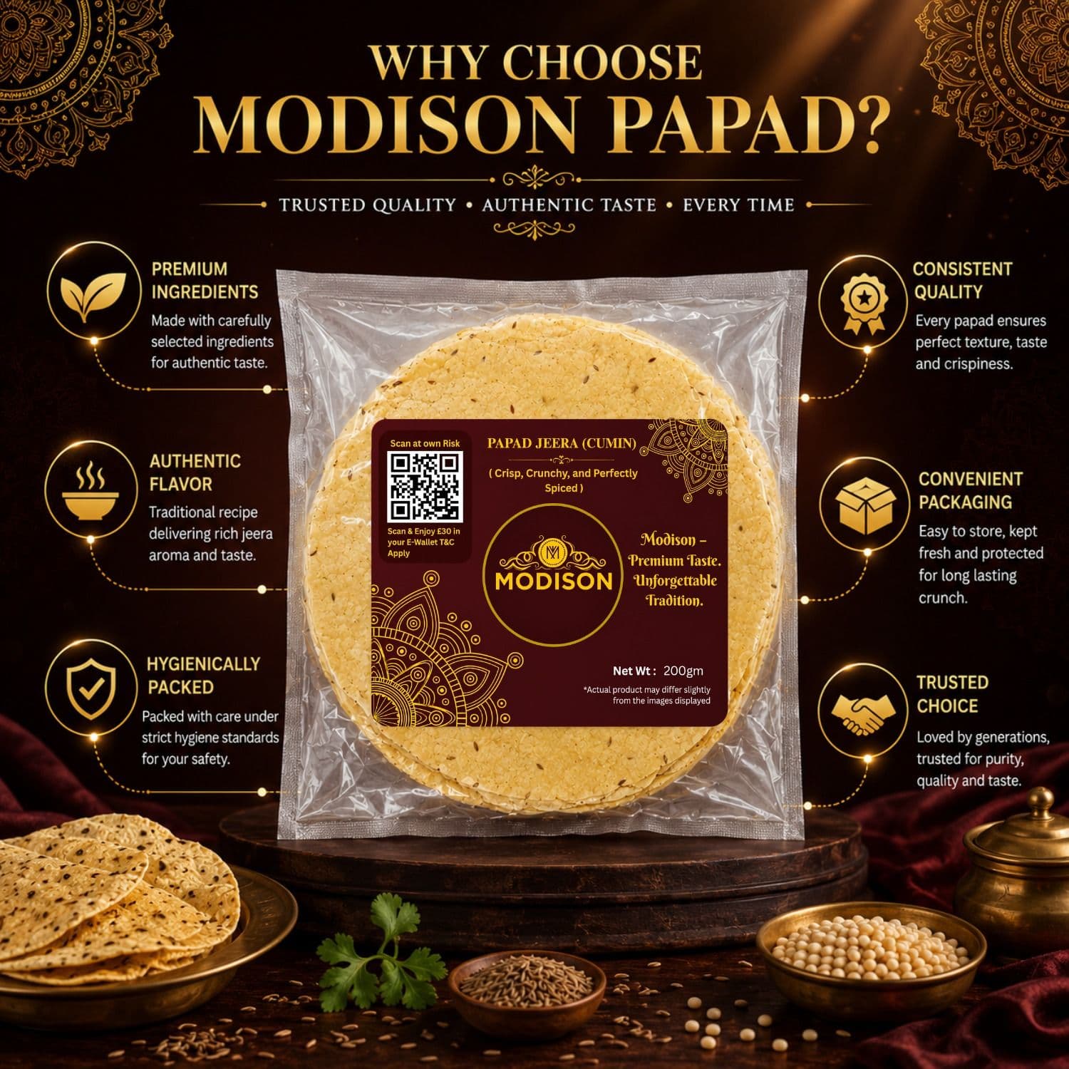 Papad Jeera (Cumin) by Modison, view 6