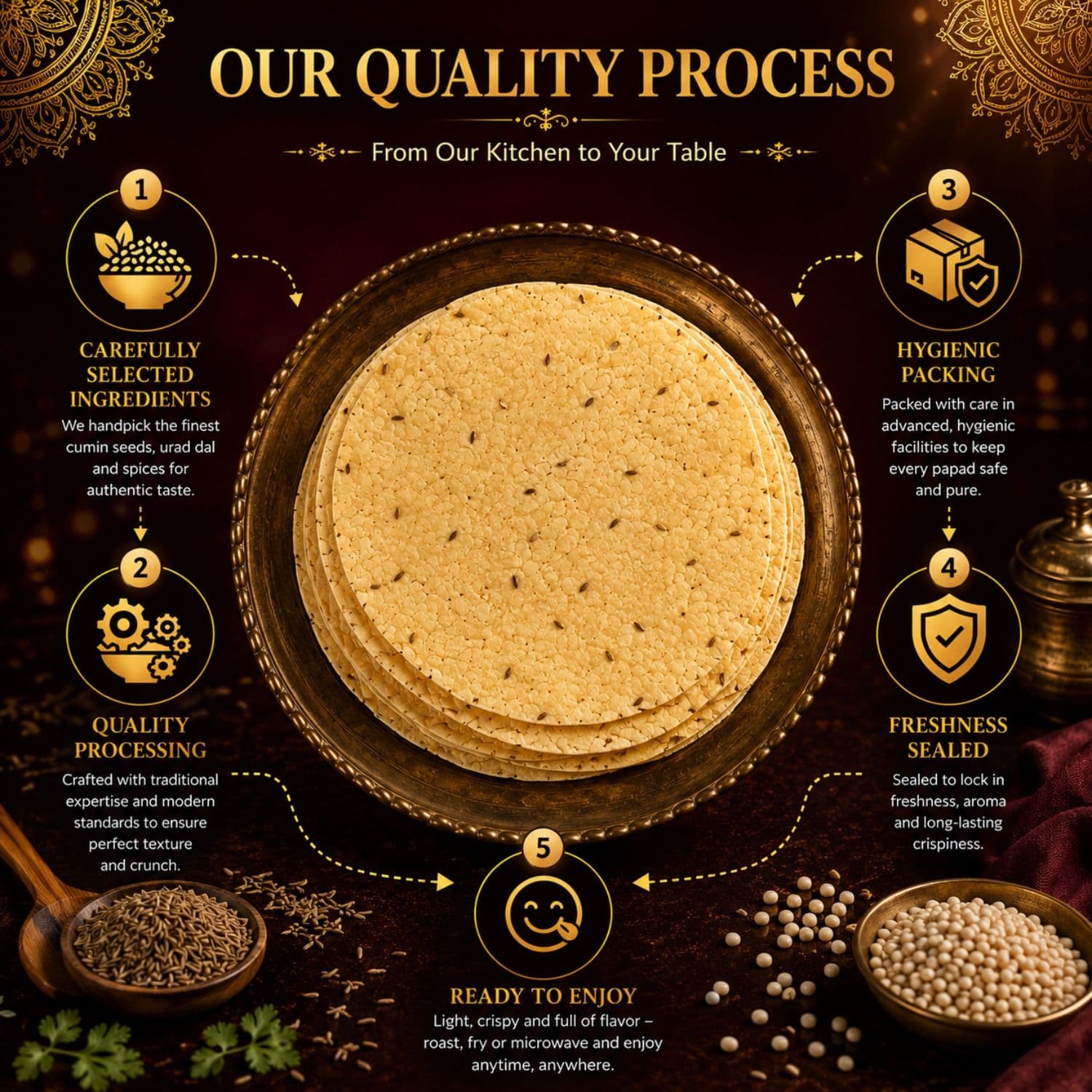 Papad Jeera (Cumin) by Modison, view 7