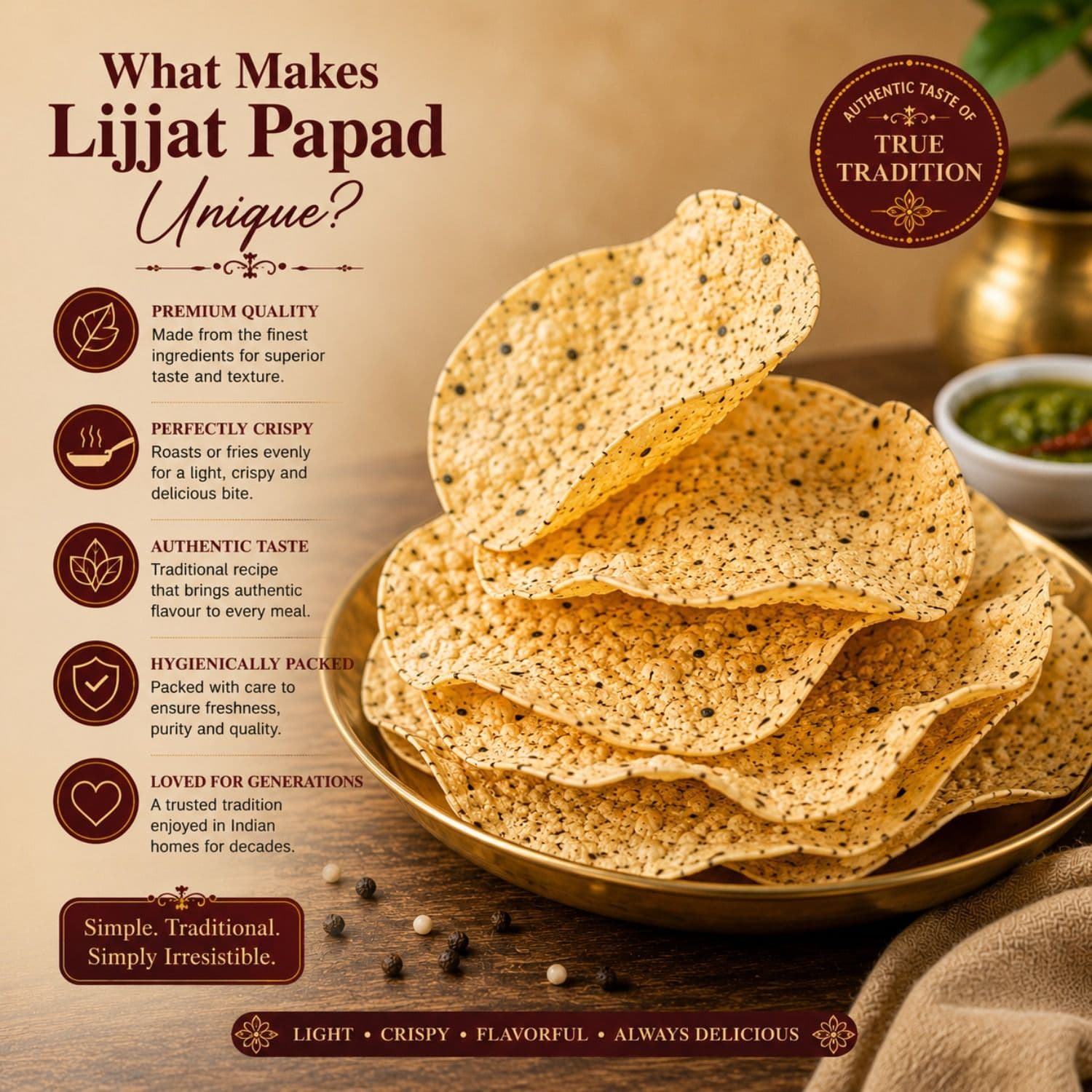 Papad Urad Plain by Modison, view 7