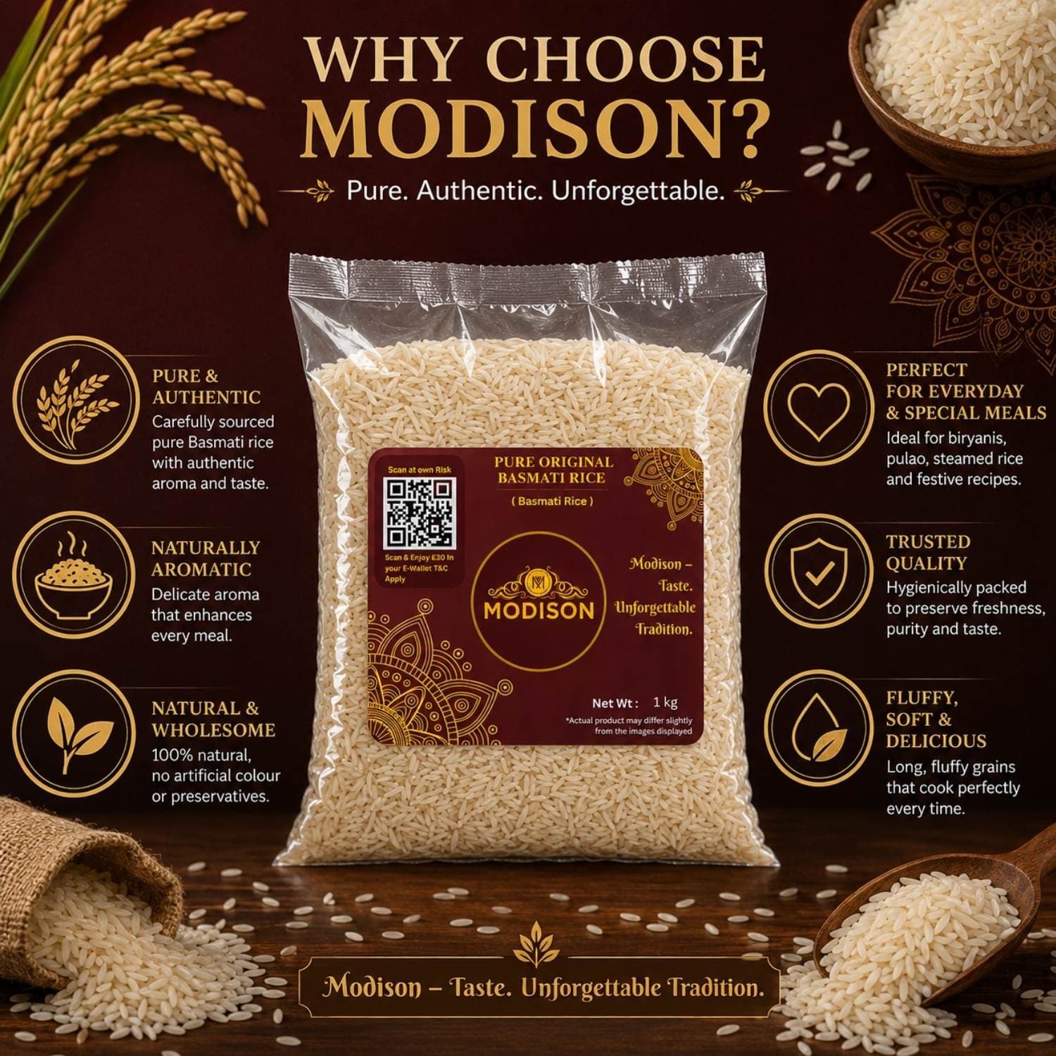 Pure Original Basmati Rice by Modison, view 4