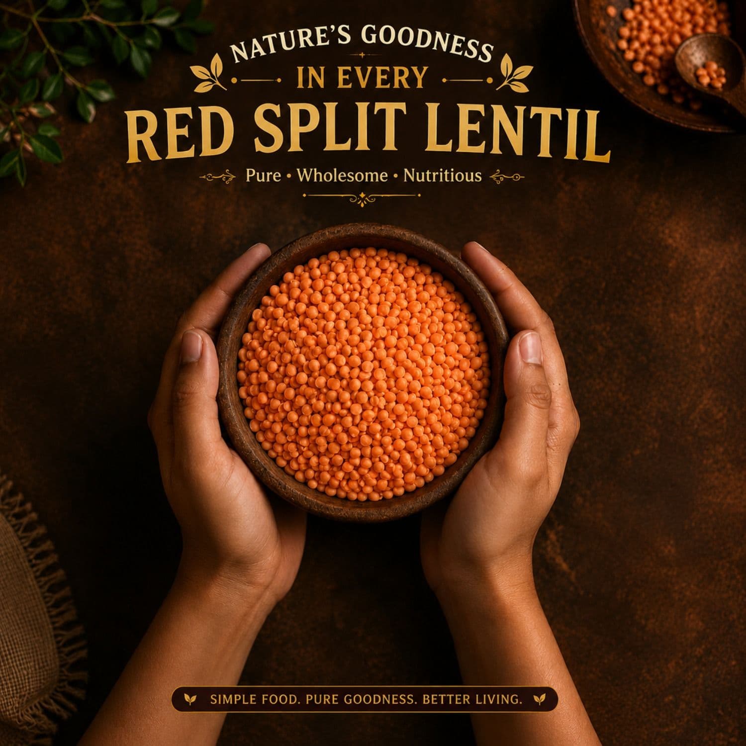 Red Split Lentils 2KG by Modison, view 8
